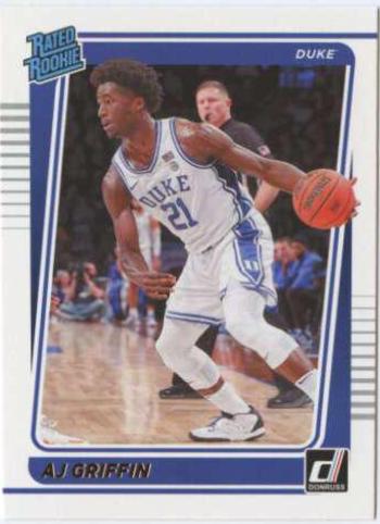 AJ Griffin [Bronze] #21 Basketball Cards 2022 Panini Chronicles Draft Picks Donruss Rated Rookies