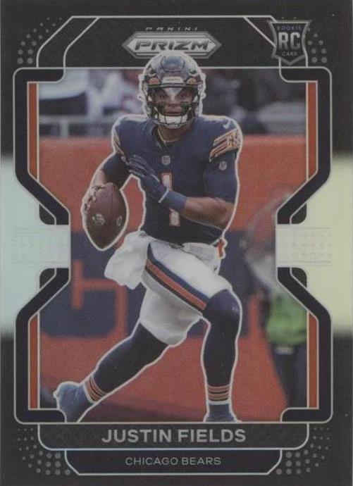 Justin Fields Chicago Bears 2021 Chronicles Prizm Black outlet #PB-3 Silver Prizm