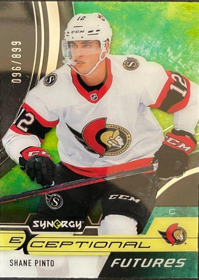 Shane Pinto #EF-SP Hockey Cards 2021 Upper Deck Synergy Exceptional Futures