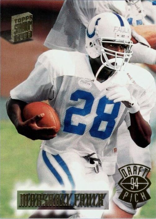 Marshall Faulk #327 Football Cards 1994 Stadium Club