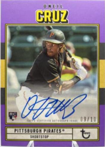 Oneil Cruz [Purple] #AC-OC Baseball Cards 2022 Topps Brooklyn Collection Autographs