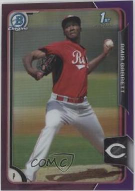 Amir Garrett [Green Refractor] #BCP158 Baseball Cards 2015 Bowman Chrome Prospects