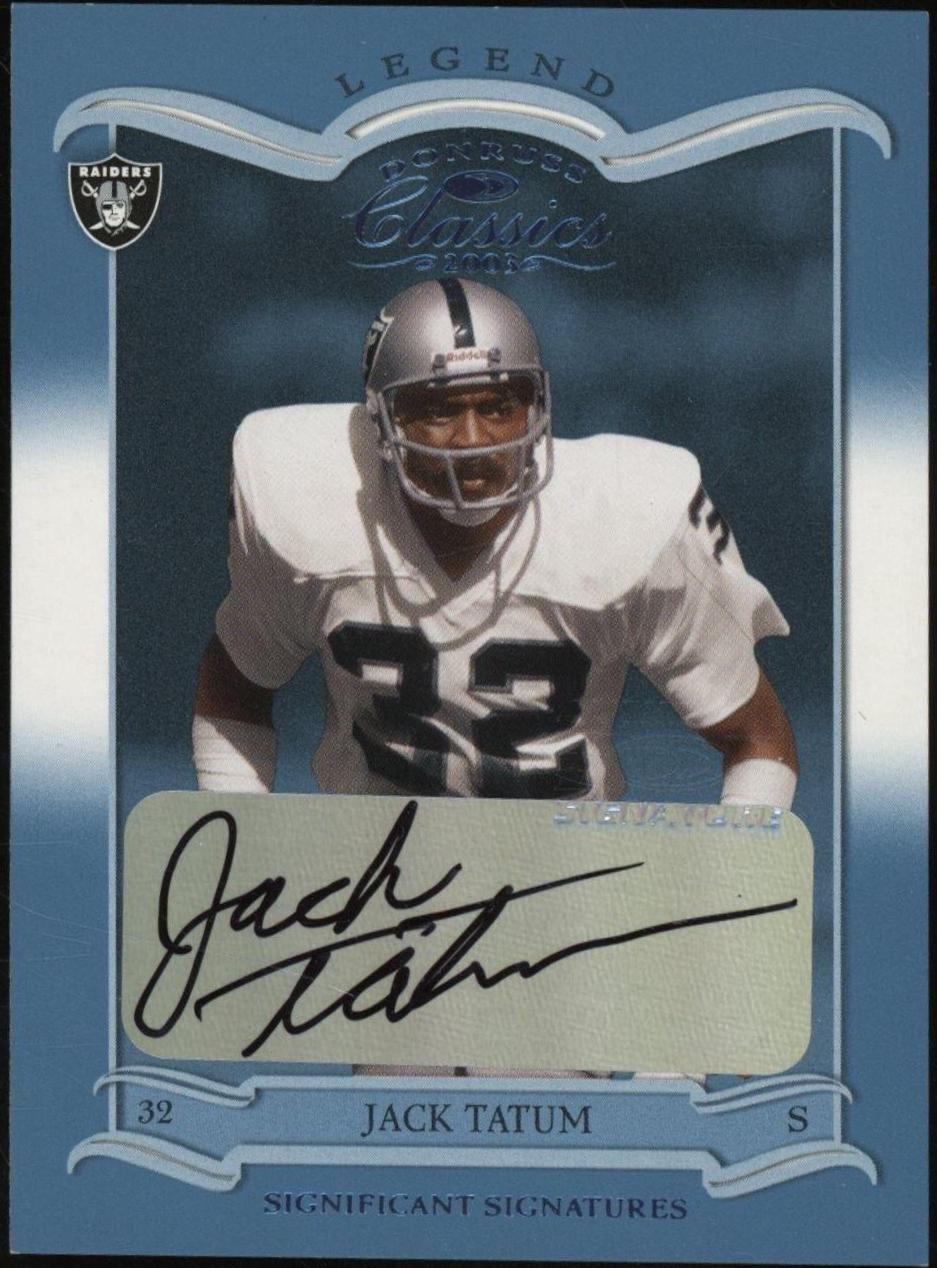 Jack Tatum [Significant Signatures] #121 Football Cards 2003 Panini Donruss Classics