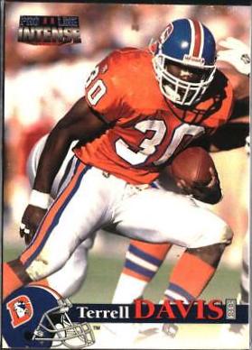 Terrell Davis #20 Football Cards 1996 Pro Line II Intense