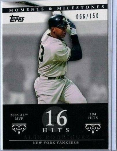 Alex Rodriguez #35 Baseball Cards 2007 Topps Moments & Milestones