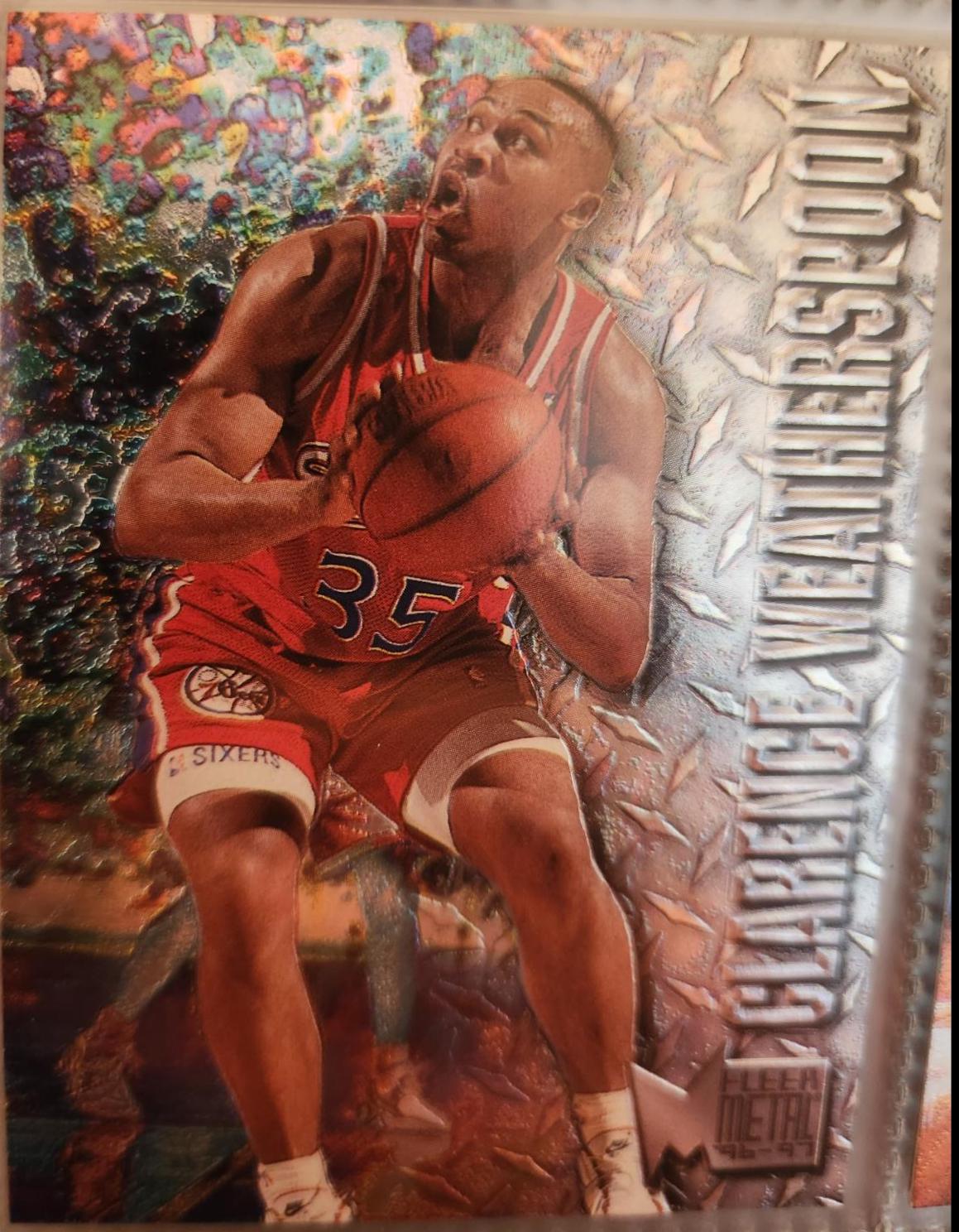 Clarence Weatherspoon #74 Basketball Cards 1996 Fleer Metal