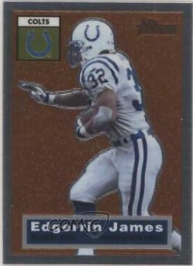 Edgerrin James #55 Football Cards 2001 Topps Heritage