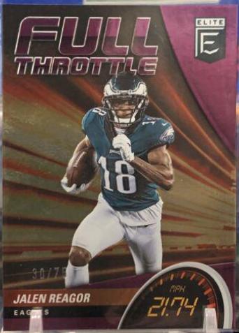 Jalen Reagor [Purple] #FT8 Football Cards 2022 Panini Donruss Elite Full Throttle