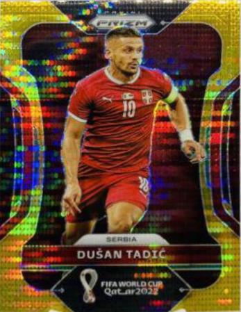 Dusan Tadic [Gold] #254 Soccer Cards 2022 Panini Prizm World Cup