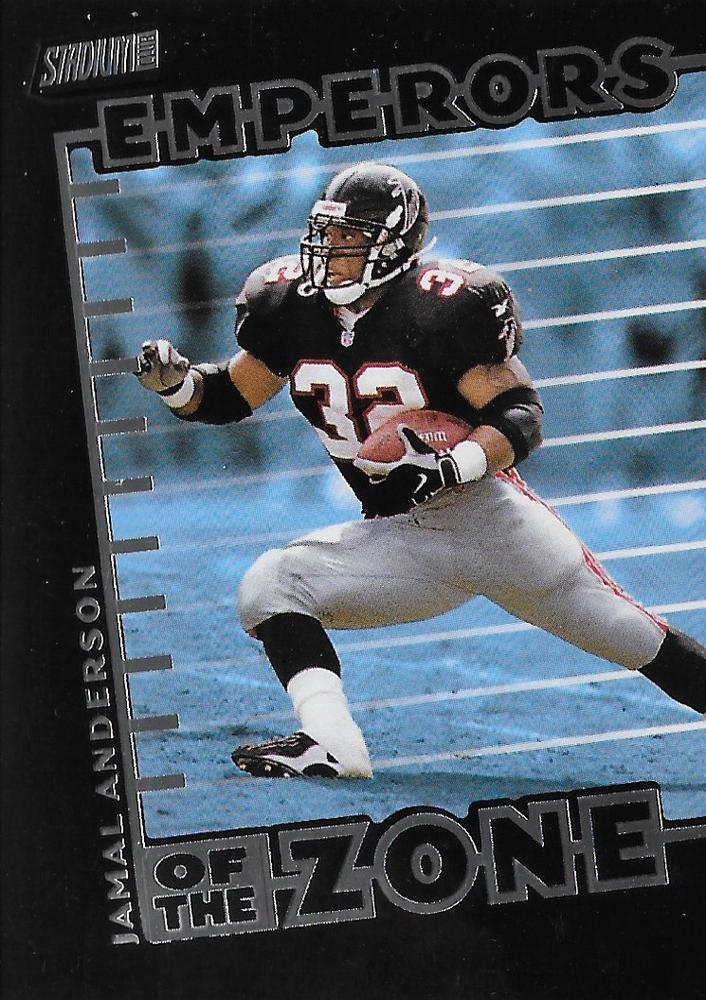 Jamal Anderson #E6 Football Cards 1999 Stadium Club Emperors of the Zone