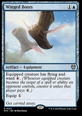 Winged Boots #124 Magic Outlaws of Thunder Junction Commander