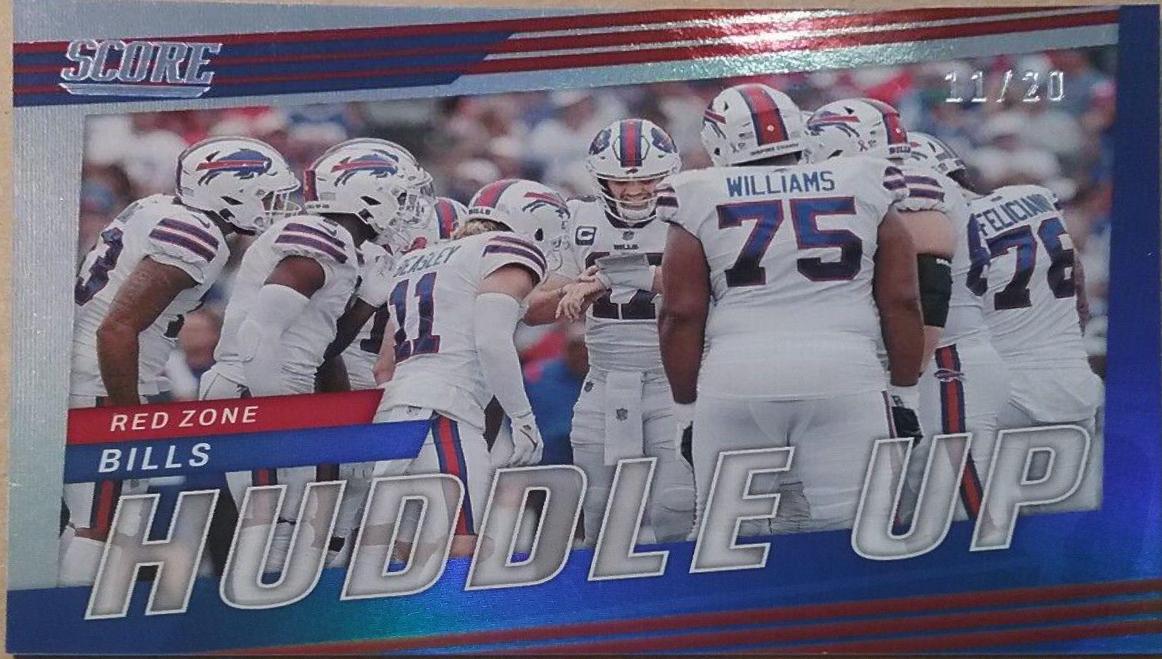 Buffalo Bills [Red Zone] #HU-BUF Football Cards 2022 Panini Score Huddle Up