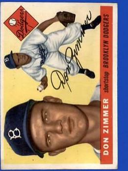 Don Zimmer #92 Baseball Cards 1955 Topps