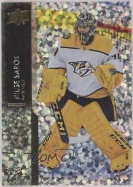 Juuse Saros [Speckled Rainbow] #105 Hockey Cards 2021 Upper Deck