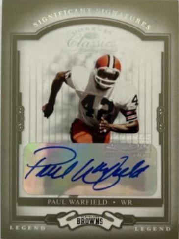 Paul Warfield [Significant Signatures Green] #137 Football Cards 2004 Panini Donruss Classics