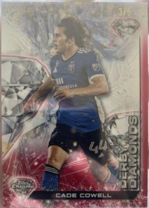 Cade Cowell [Red] #DD-18 Soccer Cards 2023 Topps Chrome MLS Derby Diamonds