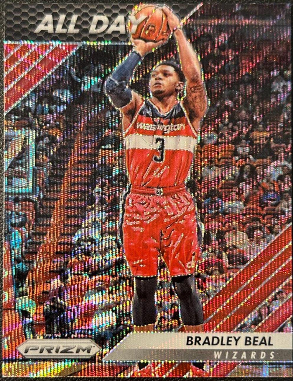 Bradley Beal [Ruby Wave Prizm] #15 Basketball Cards 2016 Panini Prizm All Day