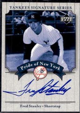 Fred Stanley #PN-ST Baseball Cards 2003 Upper Deck Yankees Signature Series Pride of NY Autograph