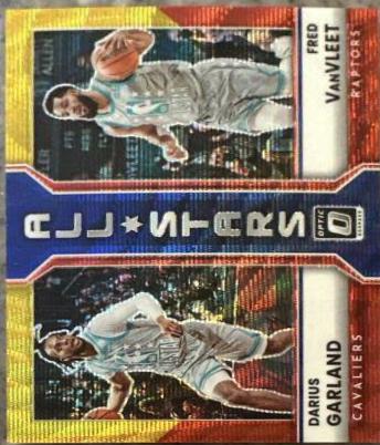 Darius Garland, Fred VanVleet [Red Gold Wave] #10 Basketball Cards 2022 Panini Donruss Optic All Stars