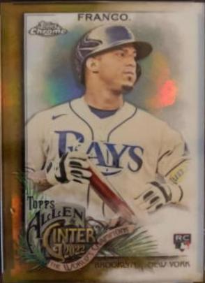 Wander Franco [Gold] #91 Baseball Cards 2022 Topps Allen & Ginter Chrome