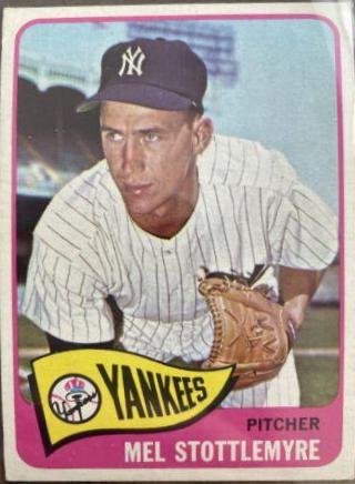 Mel Stottlemyre #550 Baseball Cards 1965 Topps