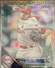 Aaron Nola [Green Refractor] #114 Baseball Cards 2016 Topps Chrome