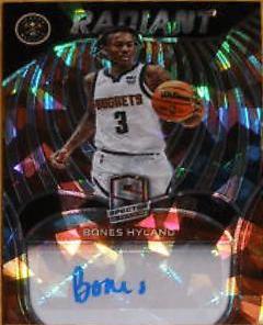 Bones Hyland [Astral] #RSI-BON Basketball Cards 2021 Panini Spectra Radiant Signatures