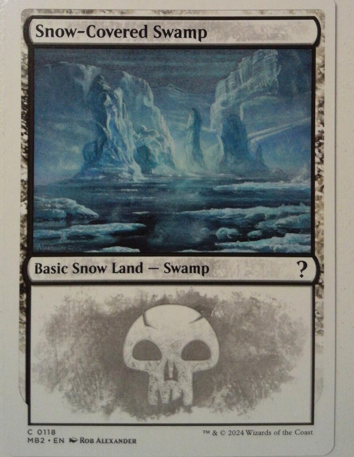 Snow-Covered Swamp #118 Magic Mystery Booster 2