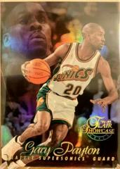 Gary Payton Row 1 #7 Basketball Cards 1996 Flair Showcase Prices