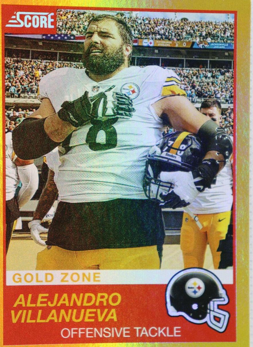 Alejandro Villanueva [Gold Zone] #118 Football Cards 2019 Panini Score