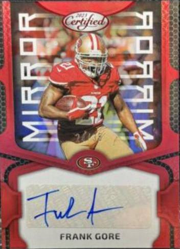 Frank Gore [Red] #MS10 Football Cards 2023 Panini Certified Mirror Signatures