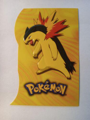 Typhlosion #6 Pokemon 2001 Topps Johto Die Cut