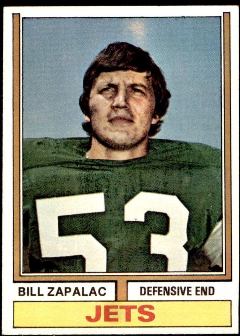 Bill Zapalac #415 Football Cards 1974 Topps