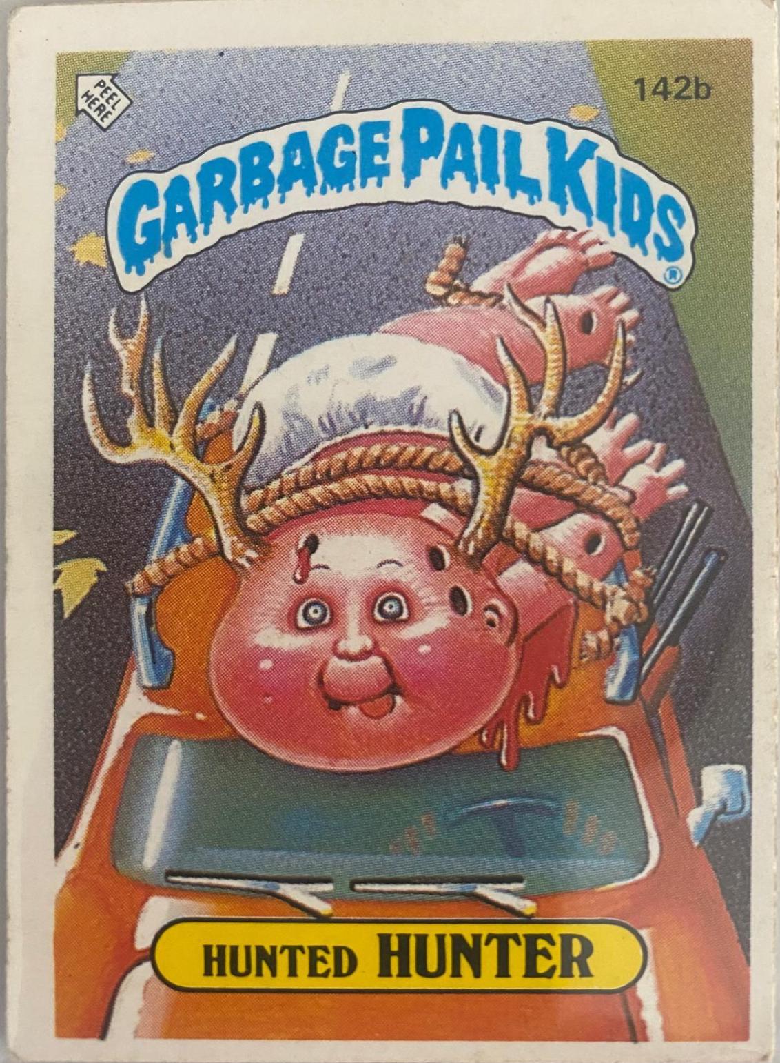 Hunted Hunter #142B Garbage Pail Kids 1986 Mini