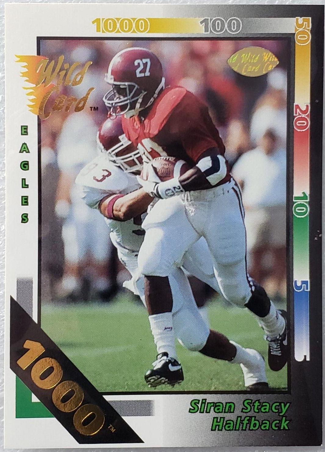 Siran Stacy [1000 Stripe] #223 Prices | 1992 Wild Card | Football Cards