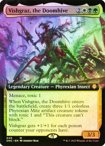 Vishgraz, The Doomhive [Extended Art Foil] #40 Magic Phyrexia: All Will Be One Commander