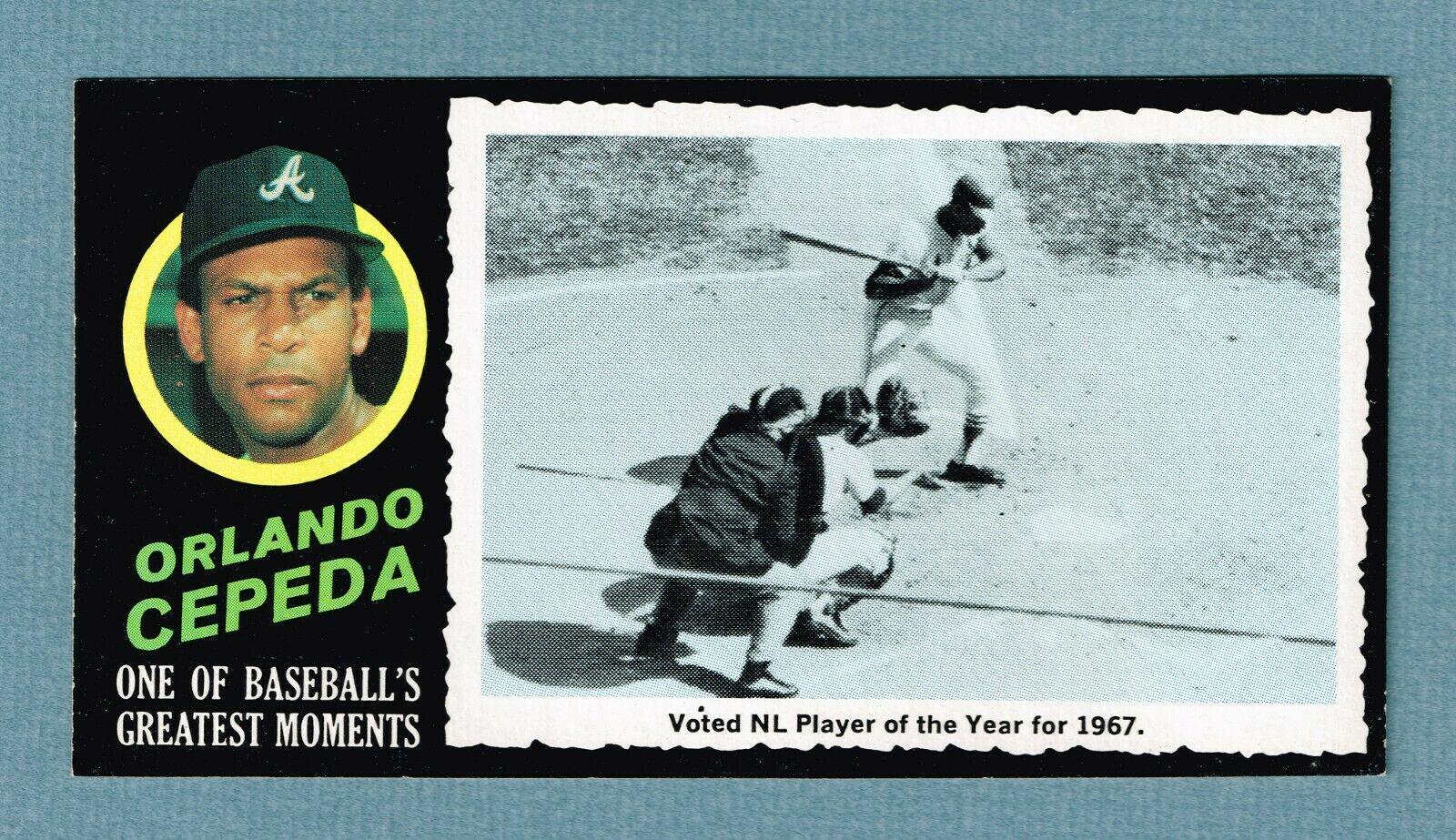 Orlando Cepeda #26 Baseball Cards 1971 Topps Greatest Moments