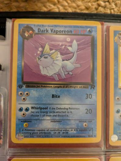 Dark Vaporeon [1st Edition] #45 photo