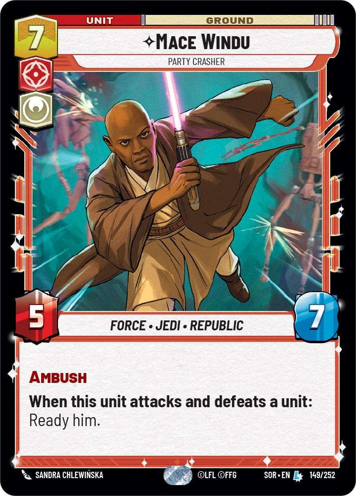 Mace Windu #149 Star Wars Unlimited: Spark of Rebellion