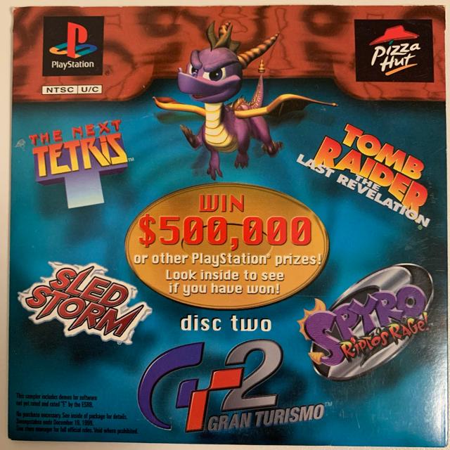 Pizza Hut Demo Disc 2 Playstation