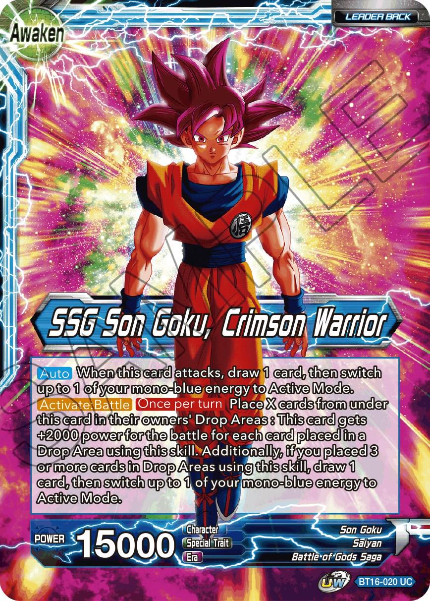 Son Goku // SSG Son Goku, Crimson Warrior BT16-020 Dragon Ball Super Realm of the Gods