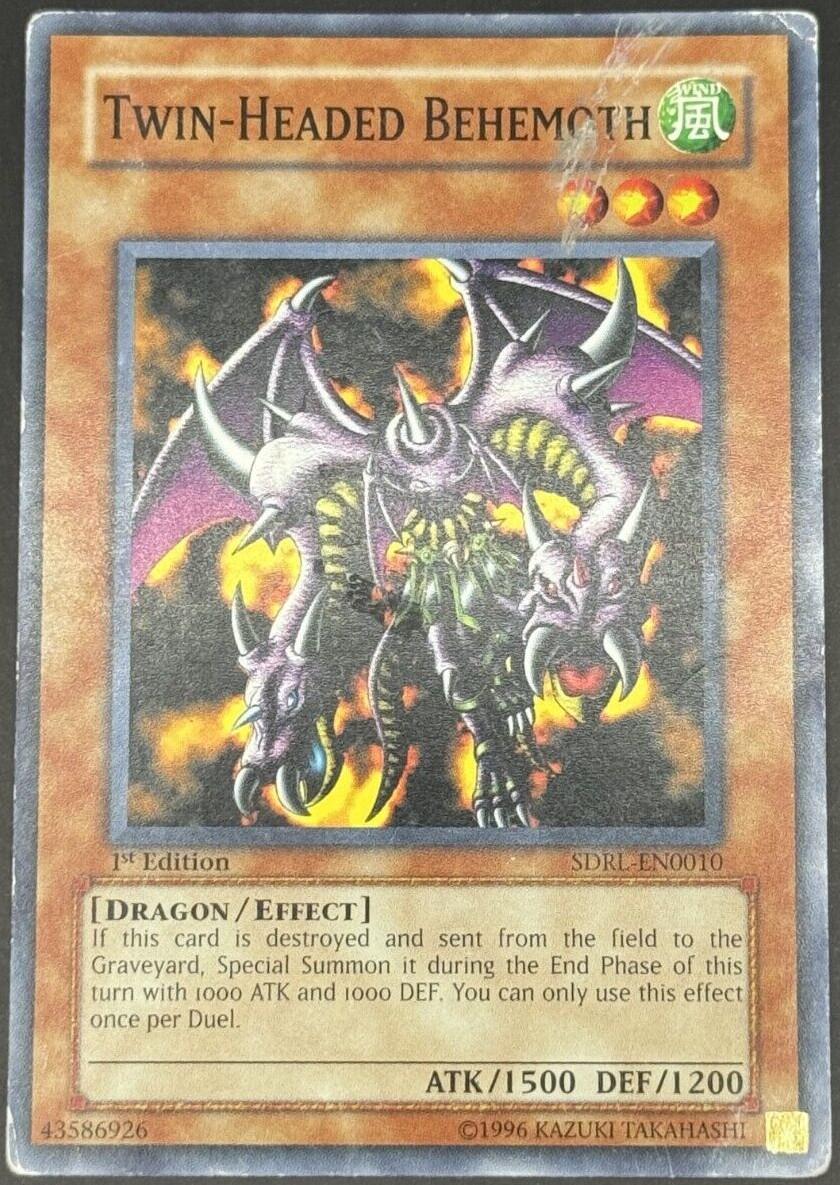 Twin-Headed Behemoth SDRL-EN0010 YuGiOh Structure Deck: Rise of the Dragon Lords