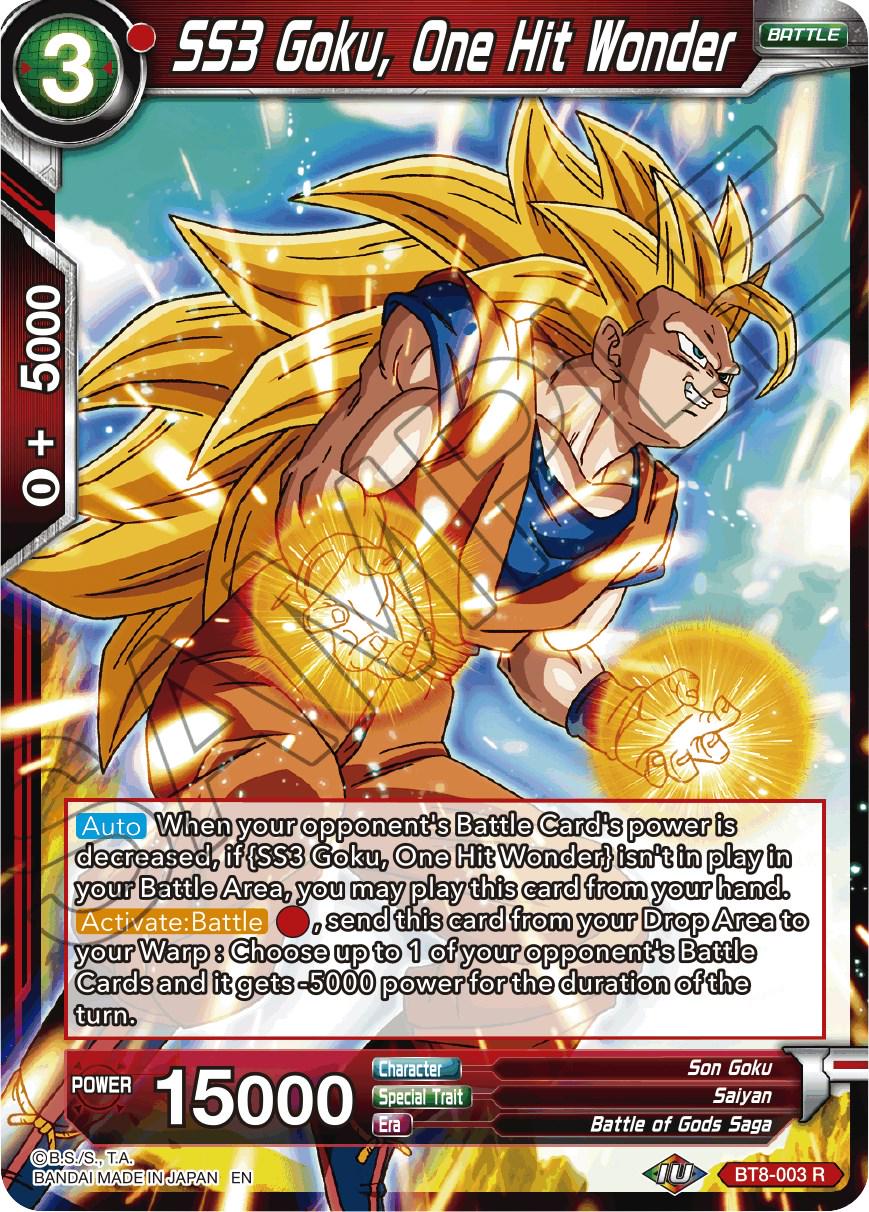 SS3 Goku, One Hit Wonder BT8-003 Dragon Ball Super Malicious Machinations