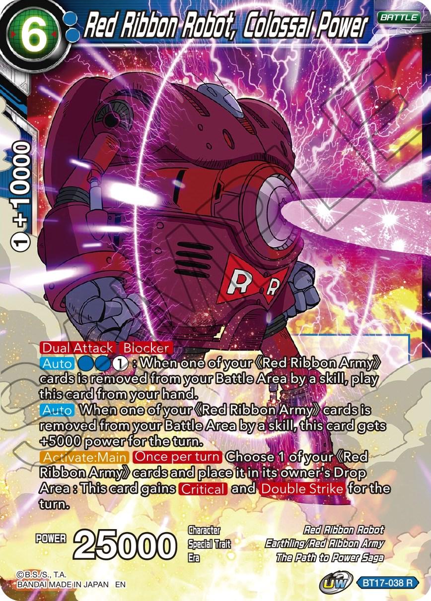 Red Ribbon Robot, Colossal Power [Foil] BT17-038 Dragon Ball Super Ultimate Squad