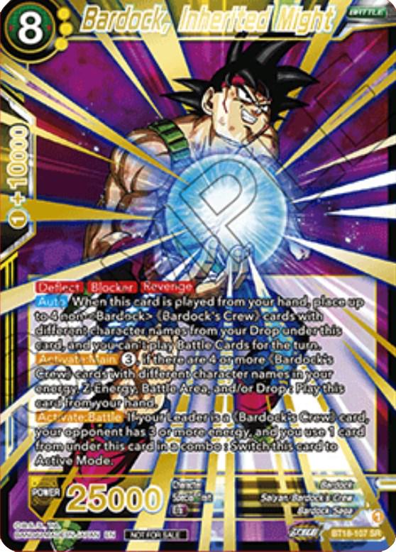 Bardock, Inherited Might [Top 32] BT18-107 Dragon Ball Super Divine Multiverse Release Promos