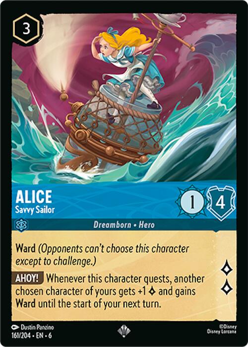 Alice - Savvy Sailor #161 Lorcana Azurite Sea