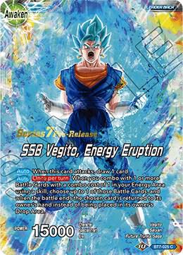 Son Goku & Vegeta // SSB Vegito, Energy Eruption BT7-025_PR Dragon Ball Super Series 7 Pre-Release Promos