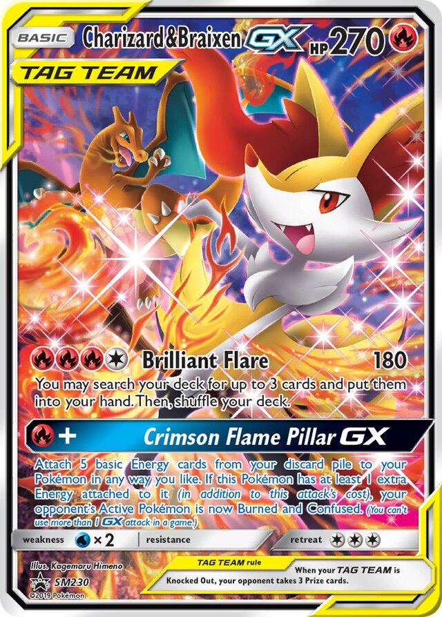 Charizard & Braixen GX #SM230 Pokemon Promo