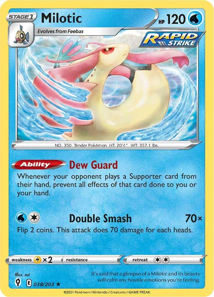 Milotic #38 Pokemon Evolving Skies