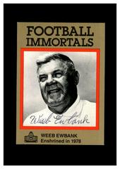 Weeb Ewbank Football Cards 1985 Football Immortals Prices